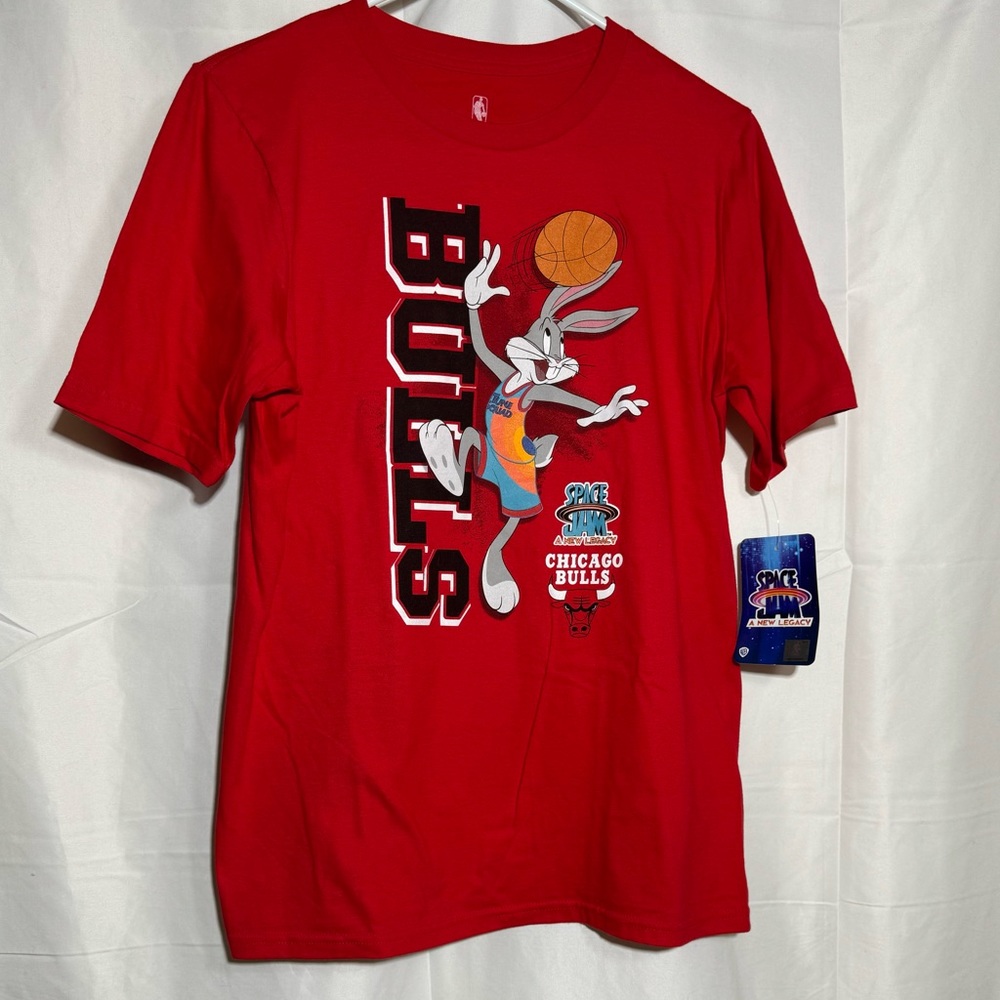 Chicago Bulls Space Jam Boys T-Shirt Bugs Bunny X-Large 18/20 Dead Stock